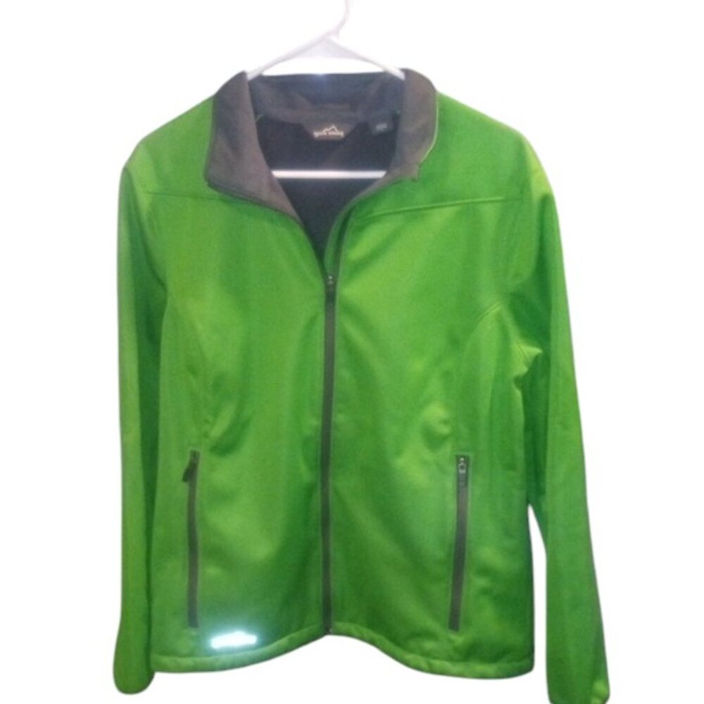 Eddie Bauer Vibrant Green Women's Soft Shell Jacket | PTP 22 | XL